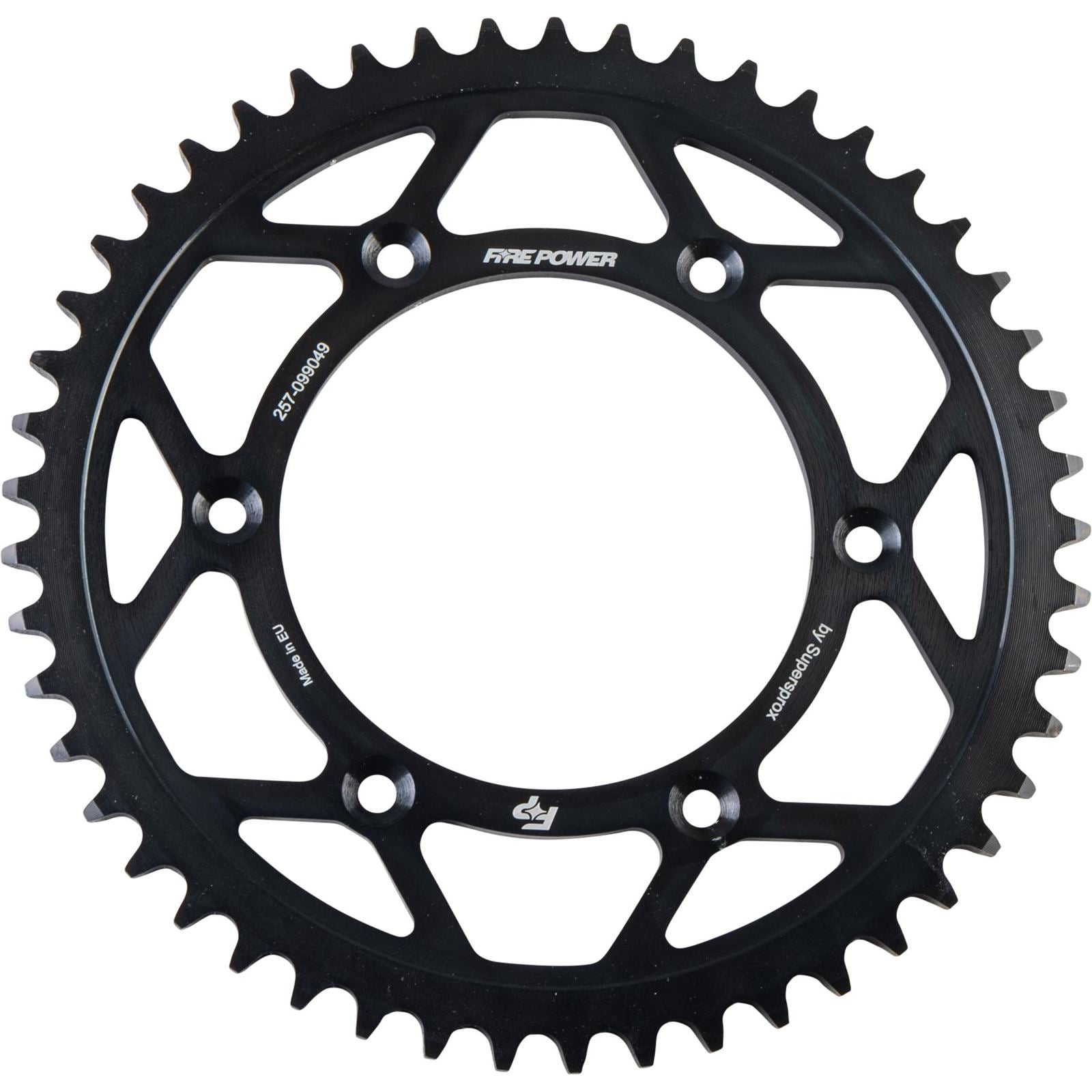 Fire Power Rear Sprocket - Steel - 49T - Black [MPN: FPS-990-49-BLK]_1710342