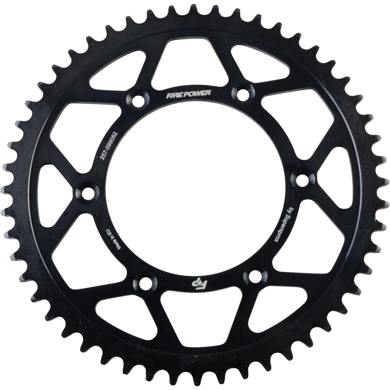 Fire Power Rear Sprocket - Steel - 52T - Black FPS-990-52-BLK_1706879