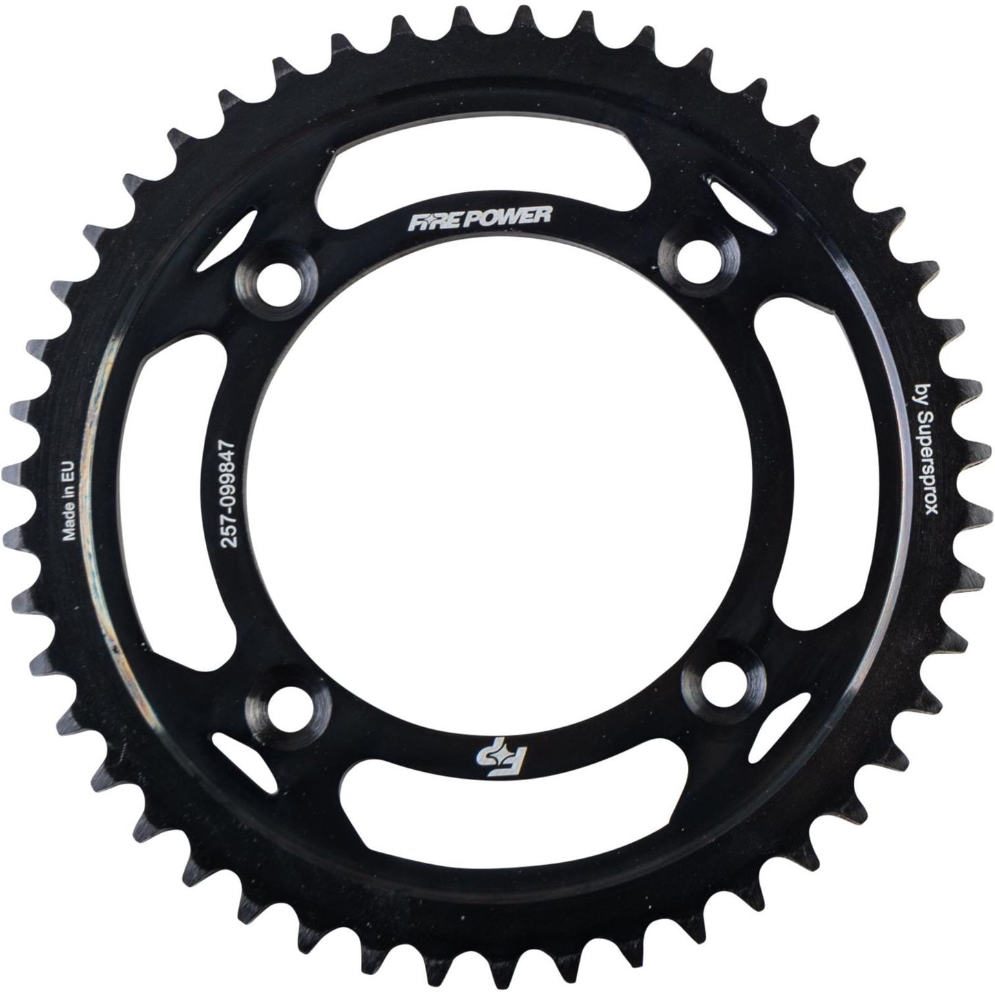 Fire Power Rear Sprocket - Steel - 47T - Black FPS-998-47-BLK_1707389
