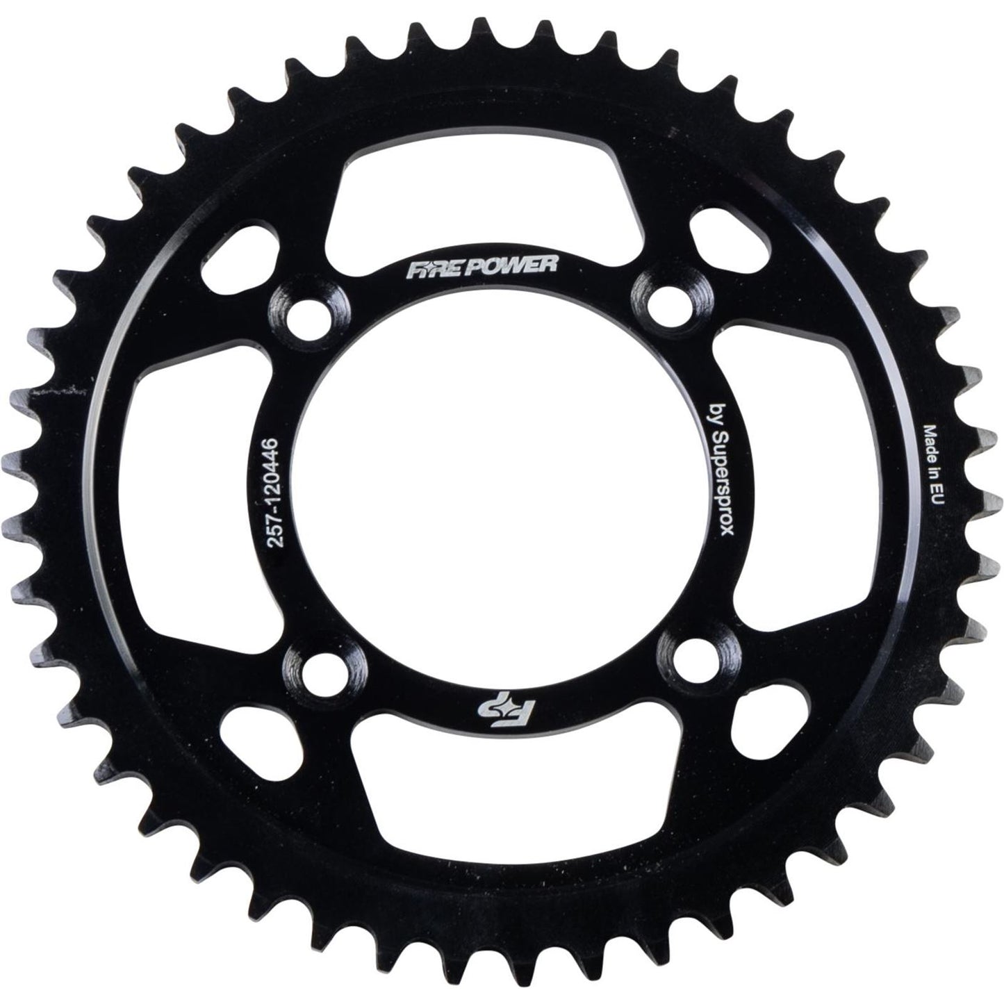 Fire Power Rear Sprocket - Steel - 46T - Black FPS-1204-46-BLK_1707024