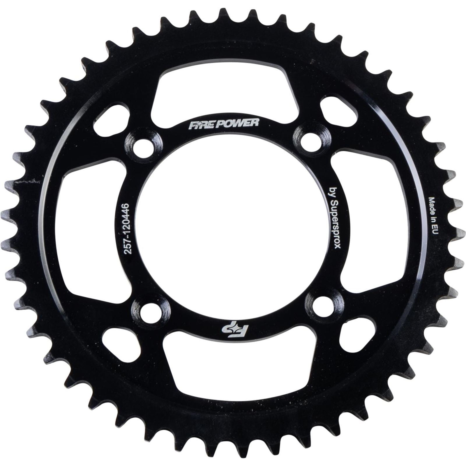 Fire Power Rear Sprocket - Steel - 46T - Black FPS-1204-46-BLK_1707024