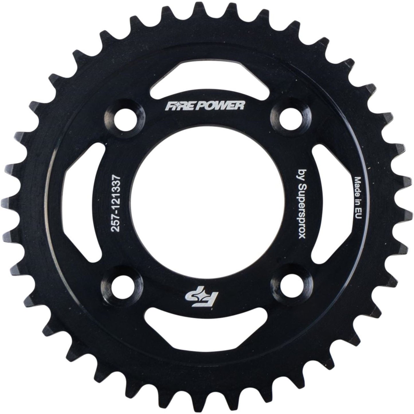 Fire Power Rear Sprocket - Steel - 37T - Black FPS-1213-37-BLK_1707203