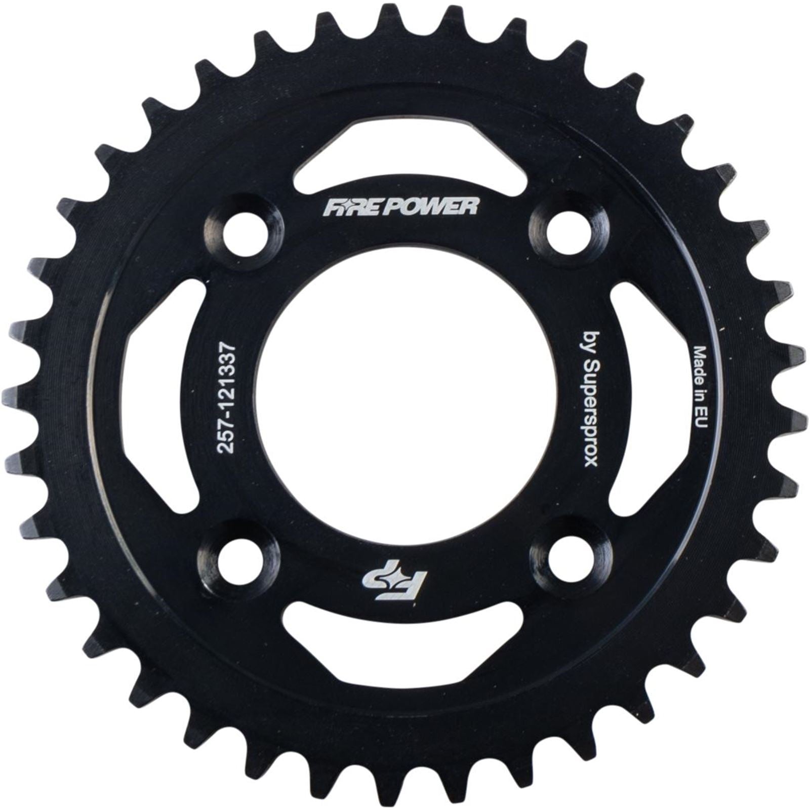 Fire Power Rear Sprocket - Steel - 37T - Black FPS-1213-37-BLK_1707203