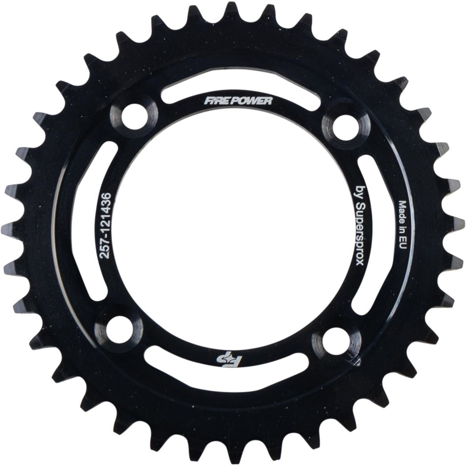 Fire Power Rear Sprocket - Steel - 36T - Black FPS-1214-36-BLK_1706941