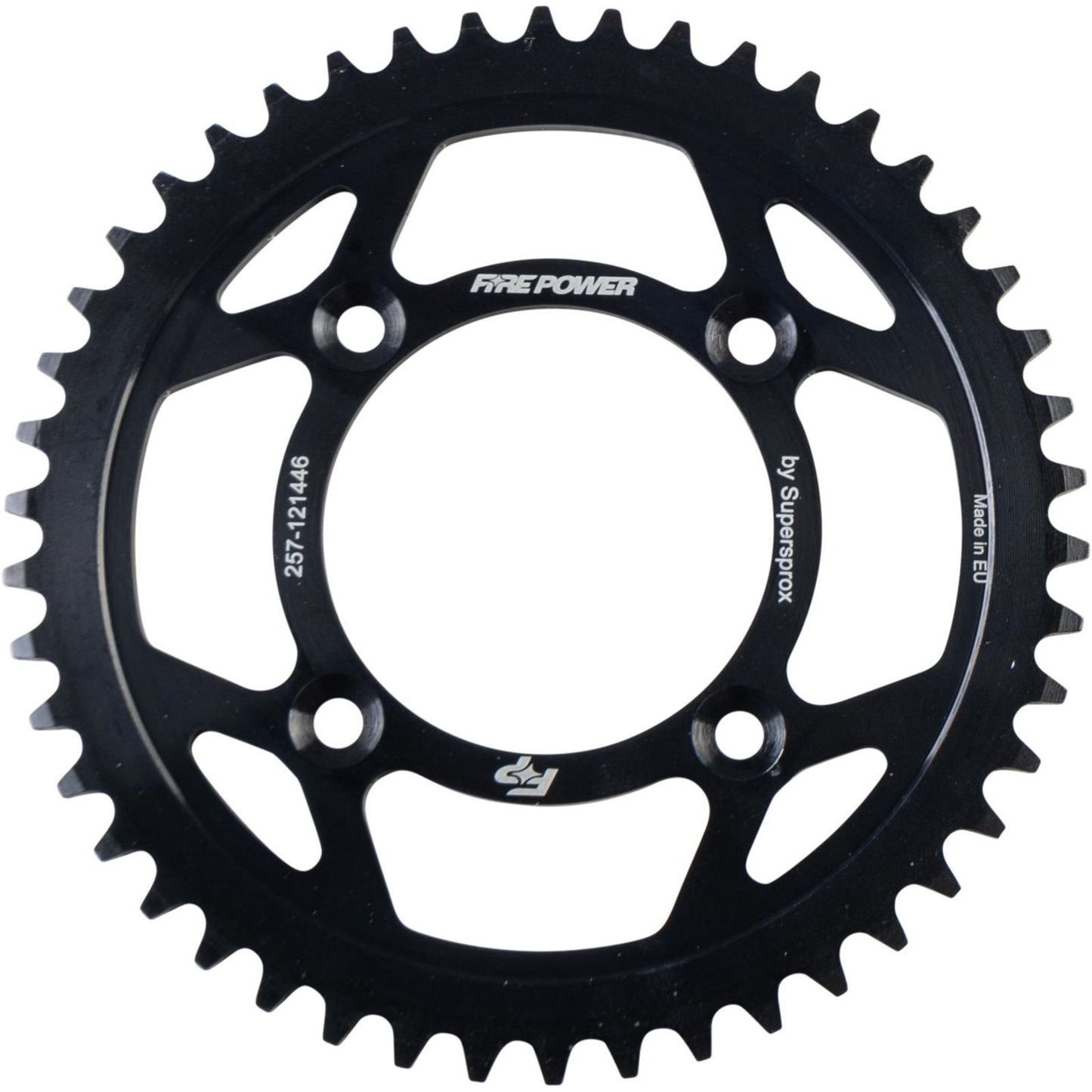 Fire Power Rear Sprocket - Steel - 46T - Black FPS-1214-46-BLK_1706959