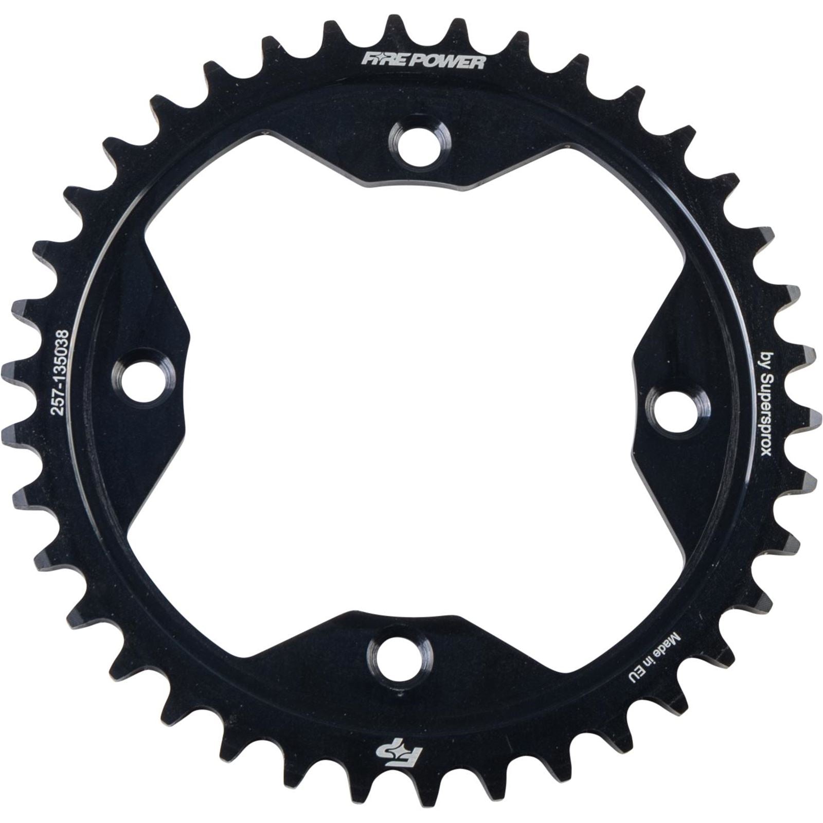 Fire Power Rear Sprocket - Steel - 38T - Black FPS-1350-38-BLK_1707117