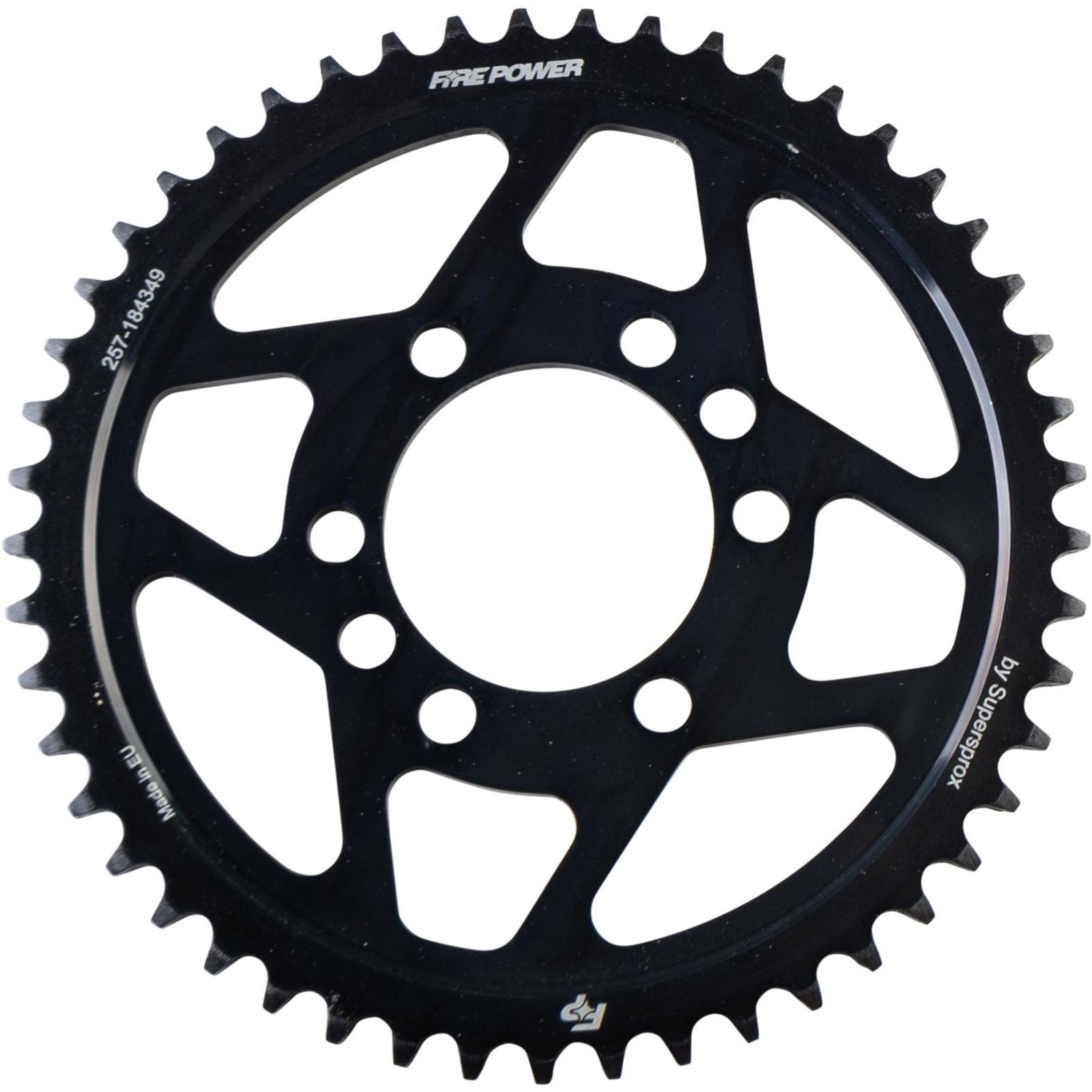 Fire Power Rear Sprocket - Steel - 49T - Black FPS-1843-49-BLK_1707035