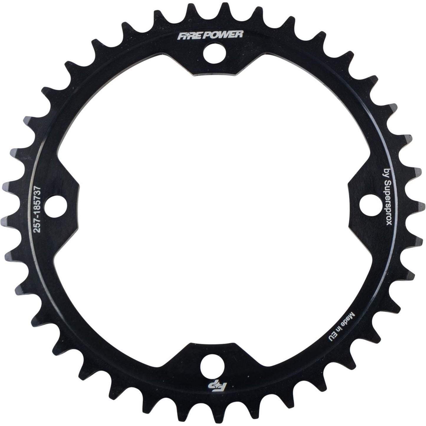 Fire Power Rear Sprocket - Steel - 37T - Black FPS-1857-37-BLK_1707181