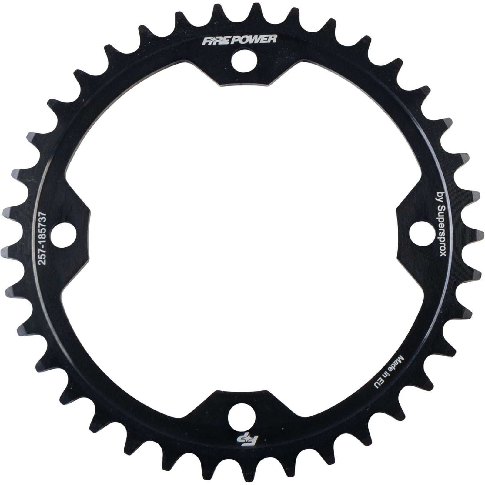 Fire Power Rear Sprocket - Steel - 37T - Black FPS-1857-37-BLK_1707181