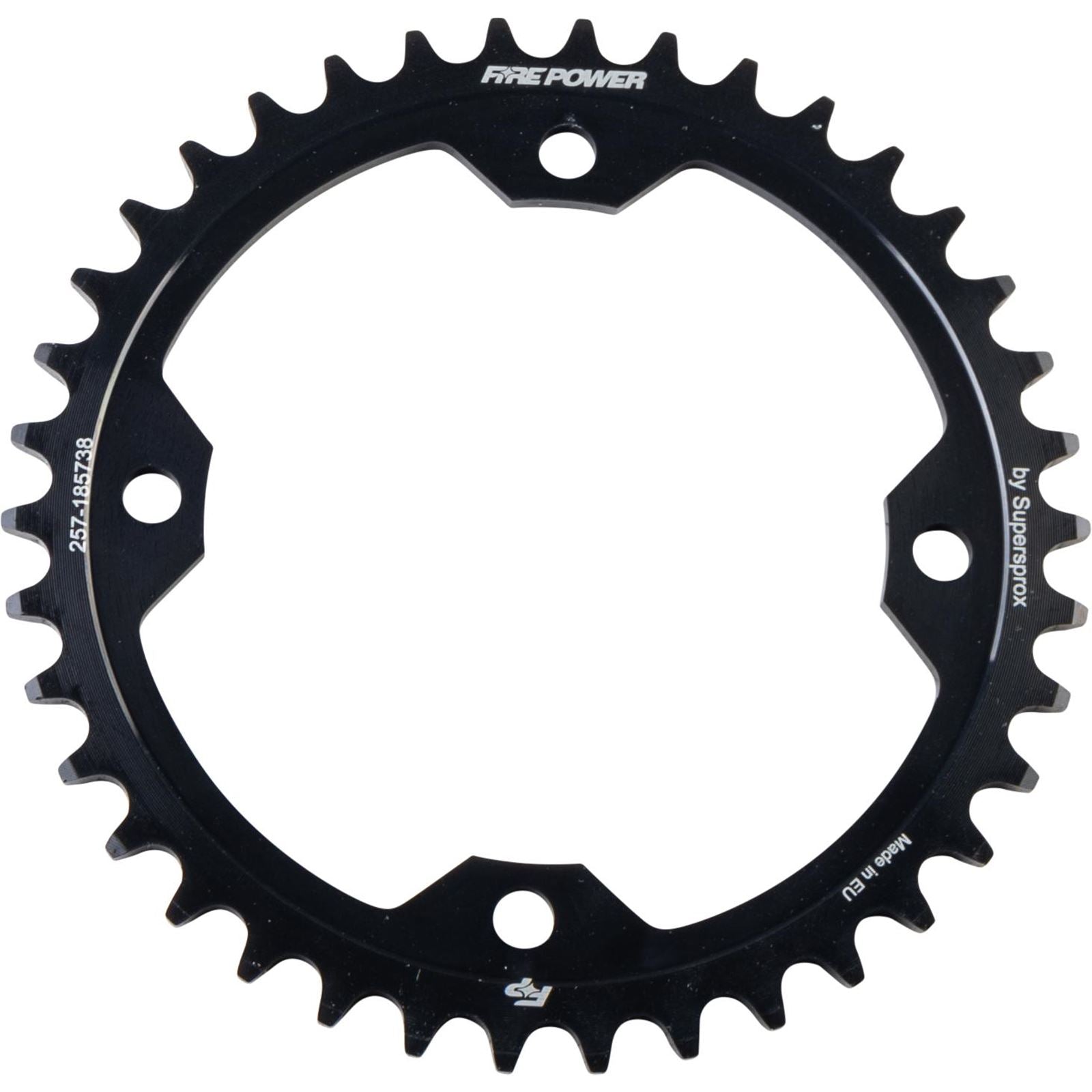 Fire Power Rear Sprocket - Steel - 38T - Black FPS-1857-38-BLK_1706888