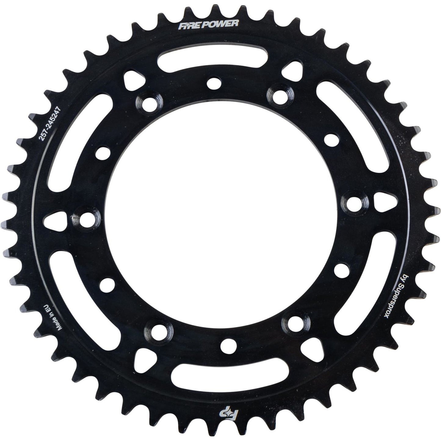 Fire Power Rear Sprocket - Steel - 47T - Black FPS-2452-47-BLK_1707390