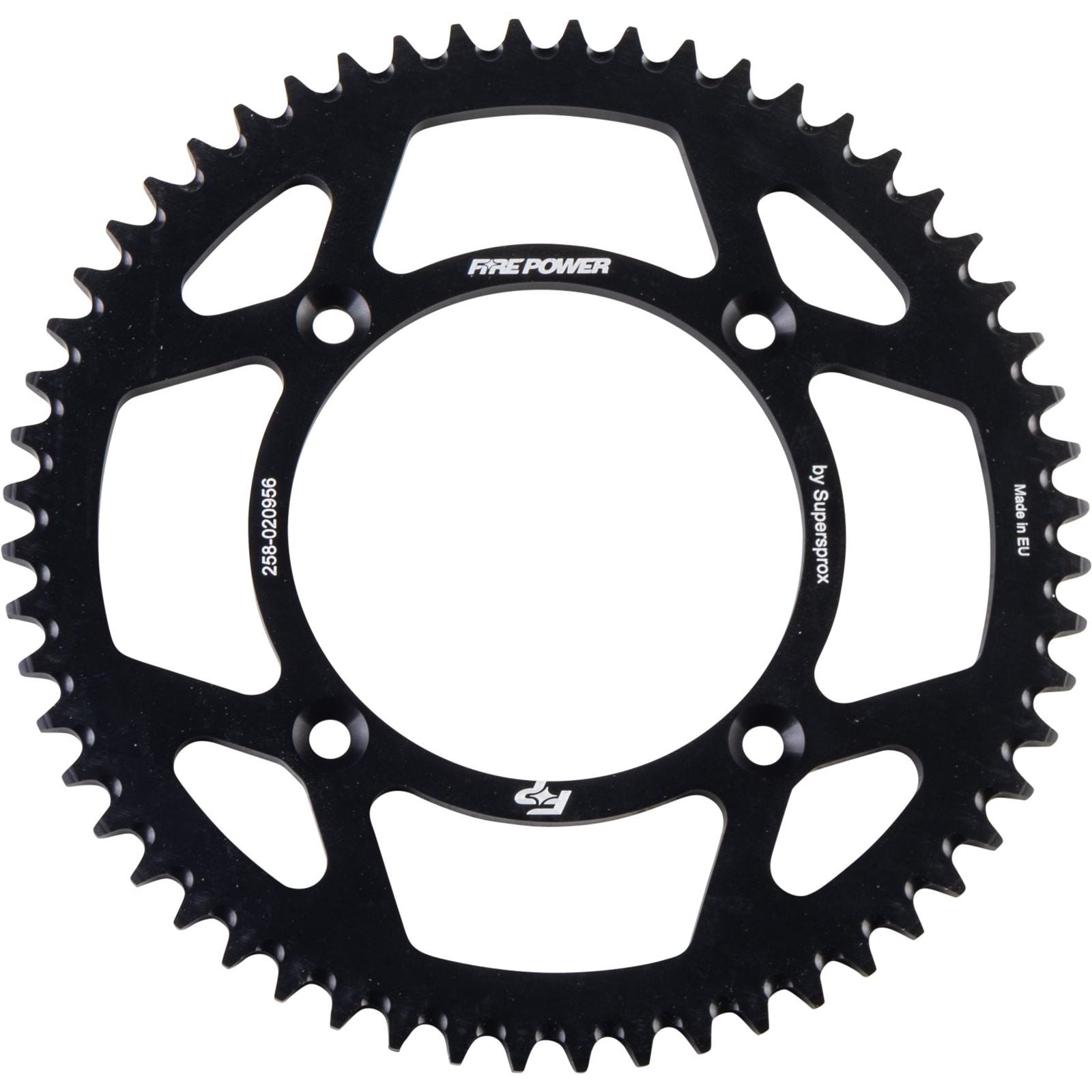 Fire Power Rear Sprocket - Aluminum - 56T - Black FPA-209-56-BLK_1707374