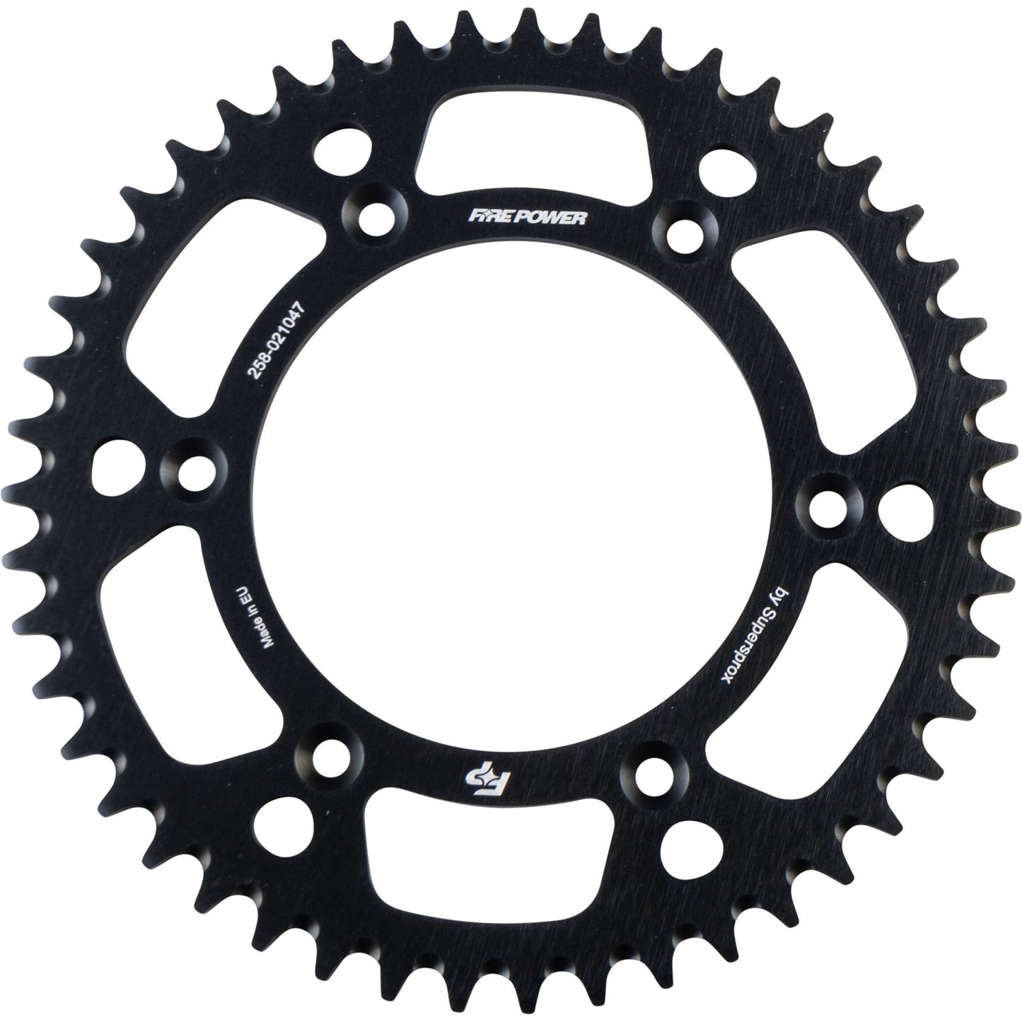 Fire Power Rear Sprocket - Aluminum - 47T - Black FPA-210-47-BLK_1707209