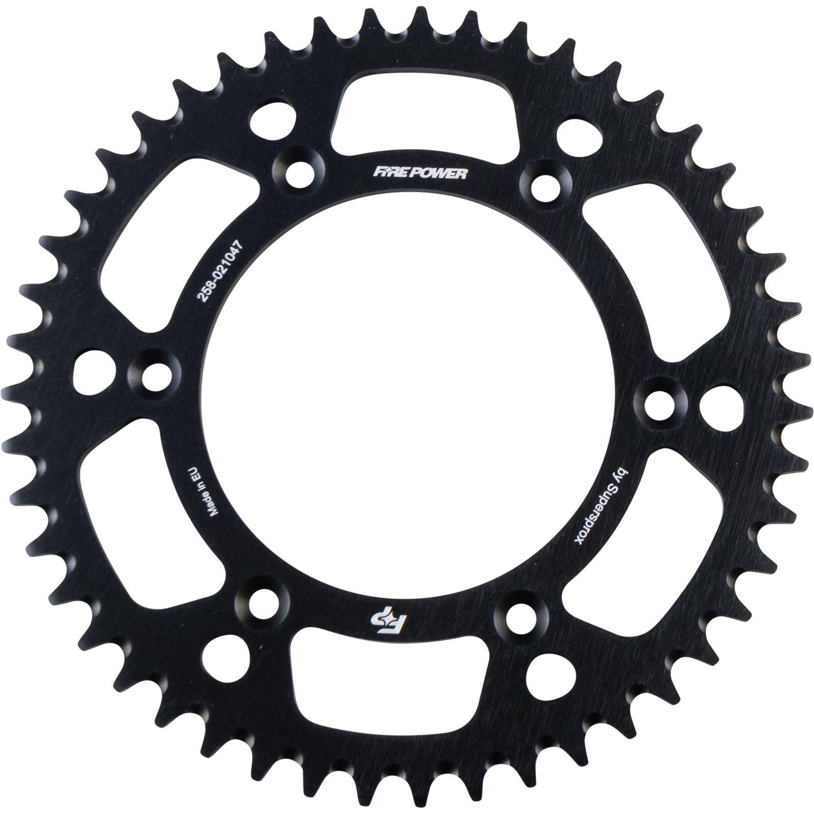 Fire Power Rear Sprocket - Aluminum - 47T - Black FPA-210-47-BLK_1707209