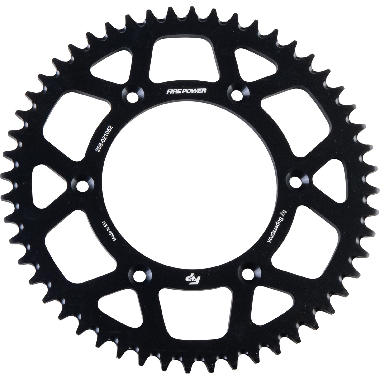 Fire Power Rear Sprocket - Aluminum - 52T - Black FPA-210-52-BLK_1710319