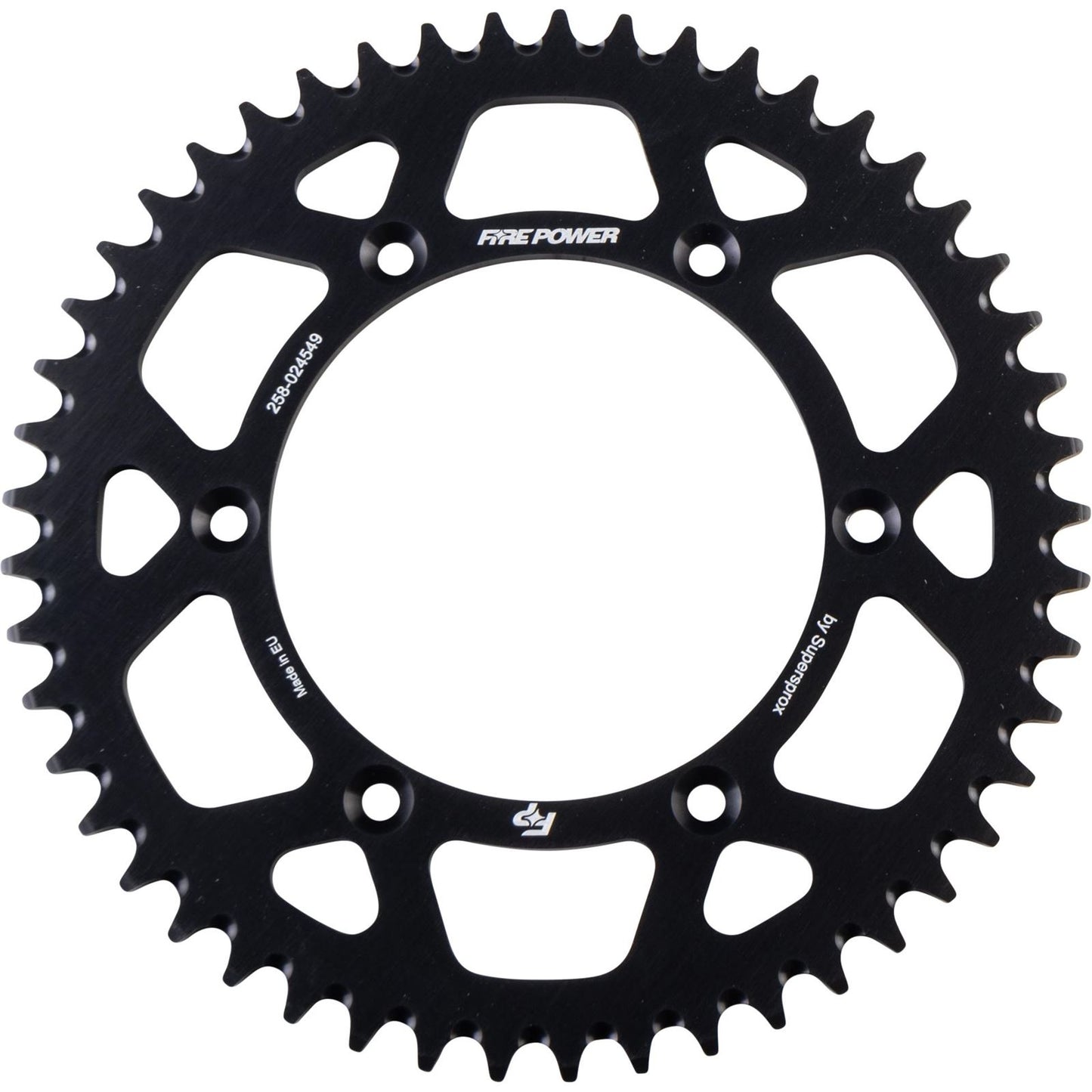 Fire Power Rear Sprocket - Aluminum - 49T - Black FPA-245-49-BLK_1706924
