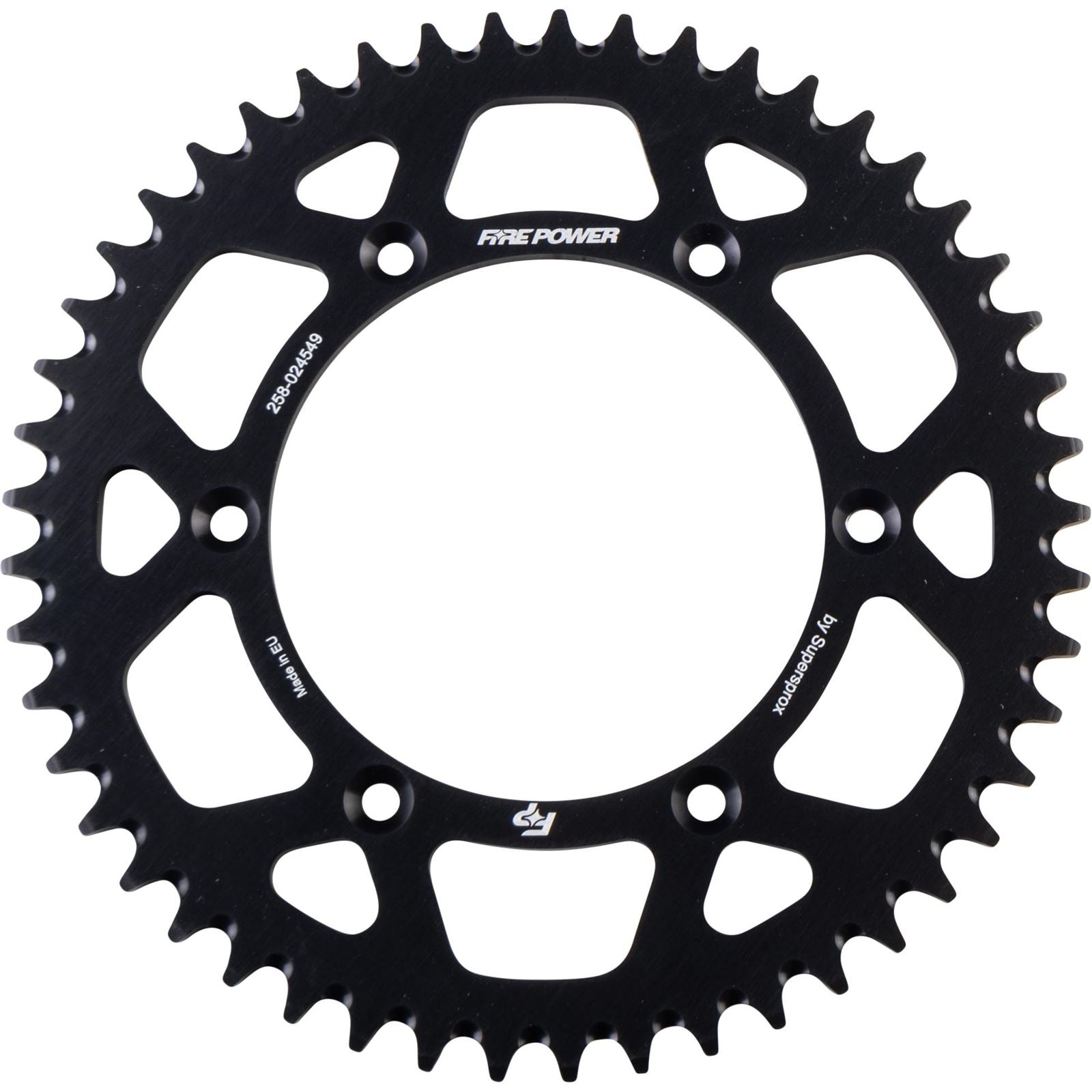 Fire Power Rear Sprocket - Aluminum - 49T - Black FPA-245-49-BLK_1706924