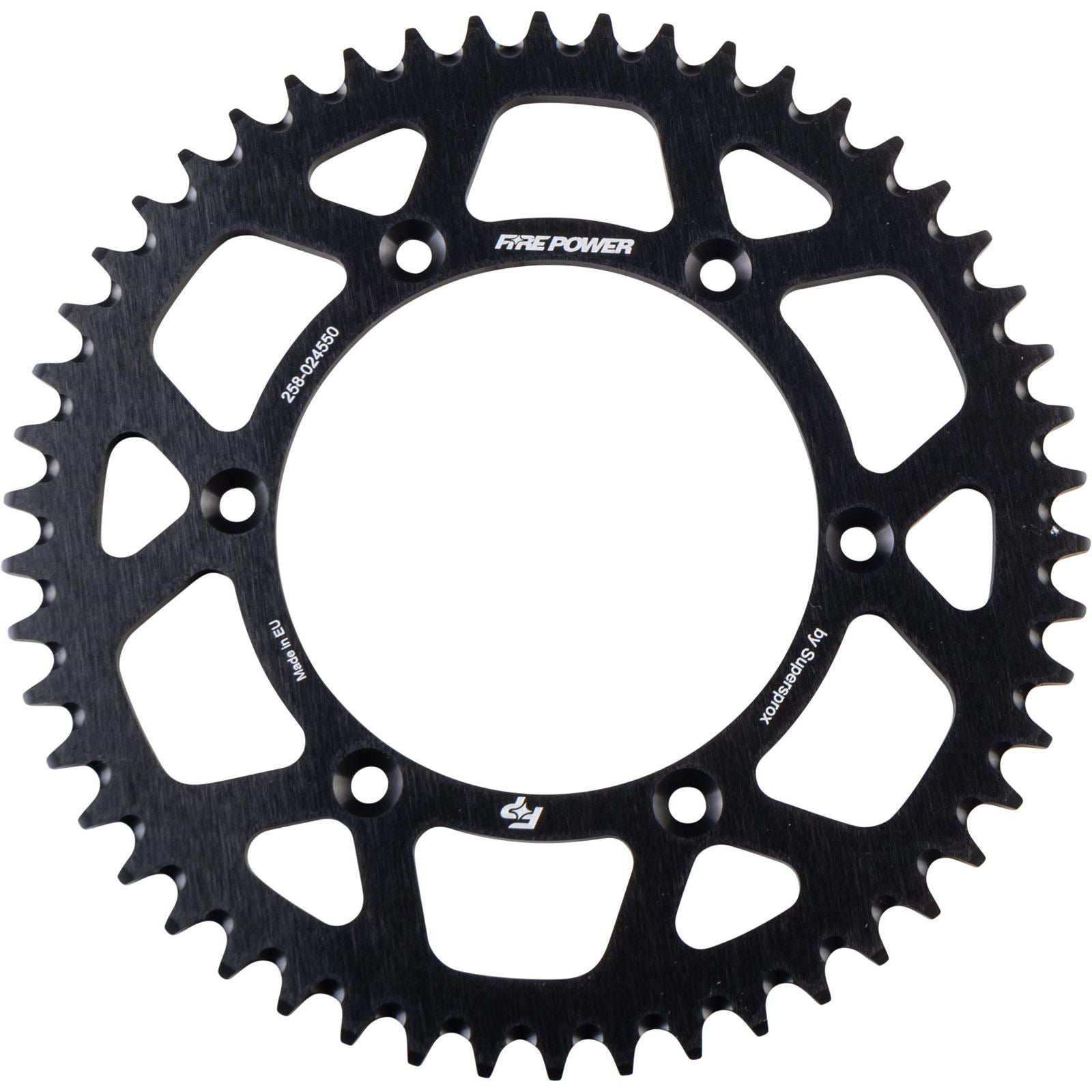 Fire Power Rear Sprocket - Aluminum - 50T - Black FPA-245-50-BLK_1707028