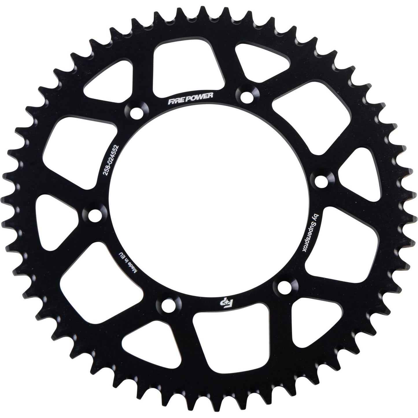 Fire Power Rear Sprocket - Aluminum - 52T - Black FPA-245-52-BLK_1707057
