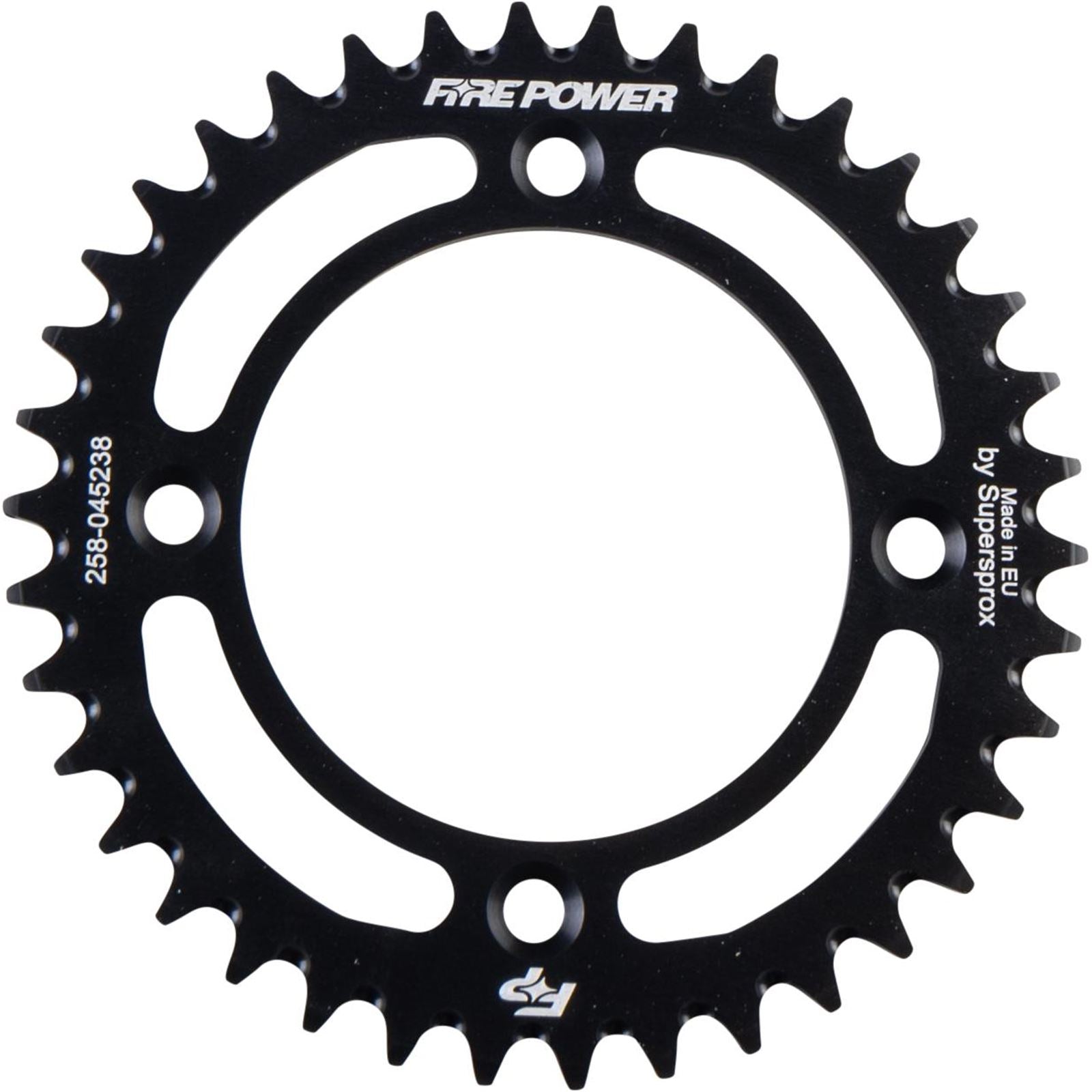 Fire Power Rear Sprocket - Aluminum - 38T - Black FPA-452-38-BLK_1706922