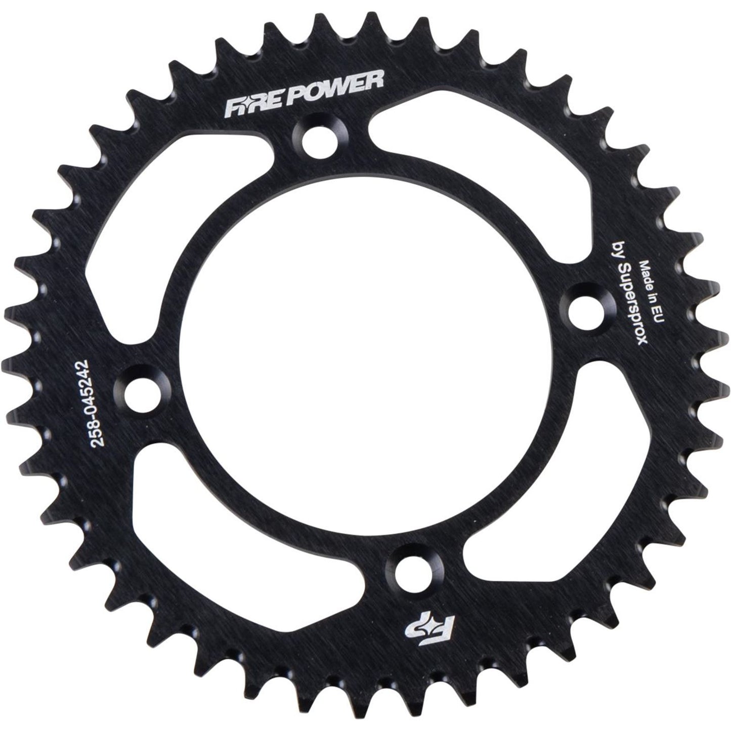 Fire Power Rear Sprocket - Aluminum - 42T - Black [MPN: FPA-452-42-BLK]_1707036