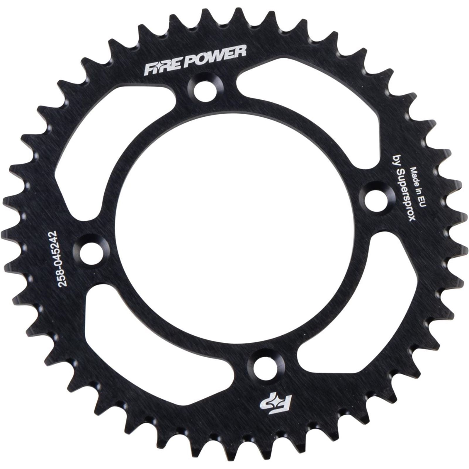 Fire Power Rear Sprocket - Aluminum - 42T - Black [MPN: FPA-452-42-BLK]_1707036