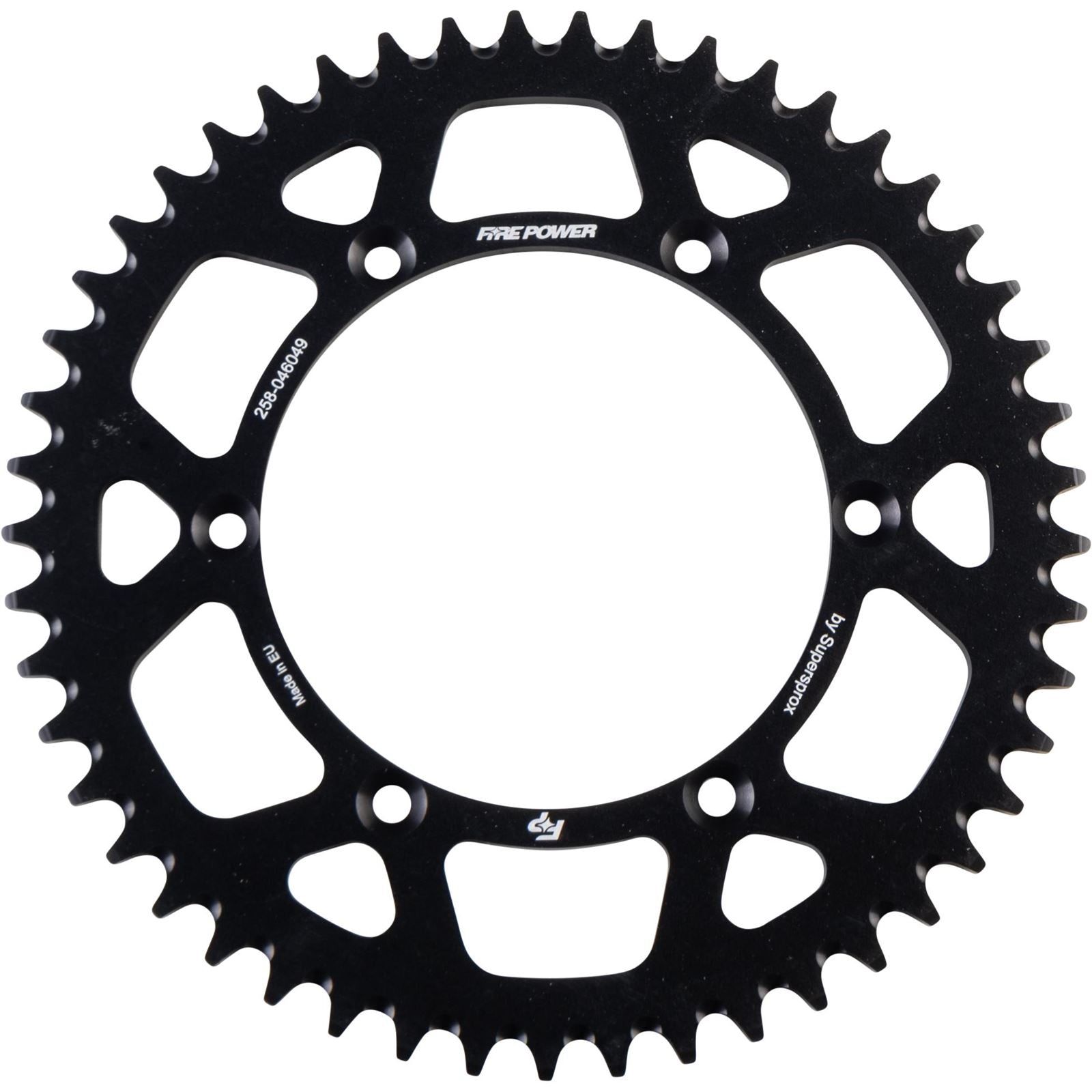 Fire Power Rear Sprocket - Aluminum - 49T - Black FPA-460-49-BLK_1706964