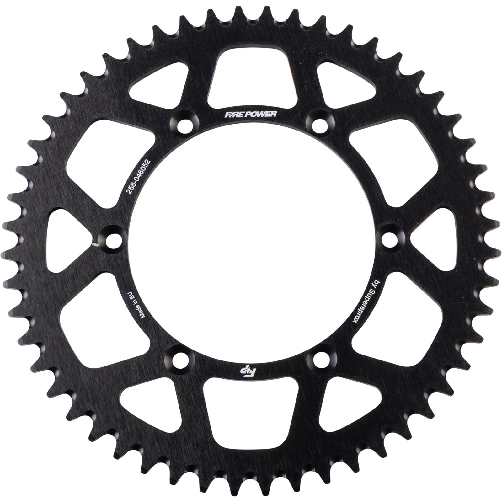 Fire Power Rear Sprocket - Aluminum - 52T - Black FPA-460-52-BLK_1710377