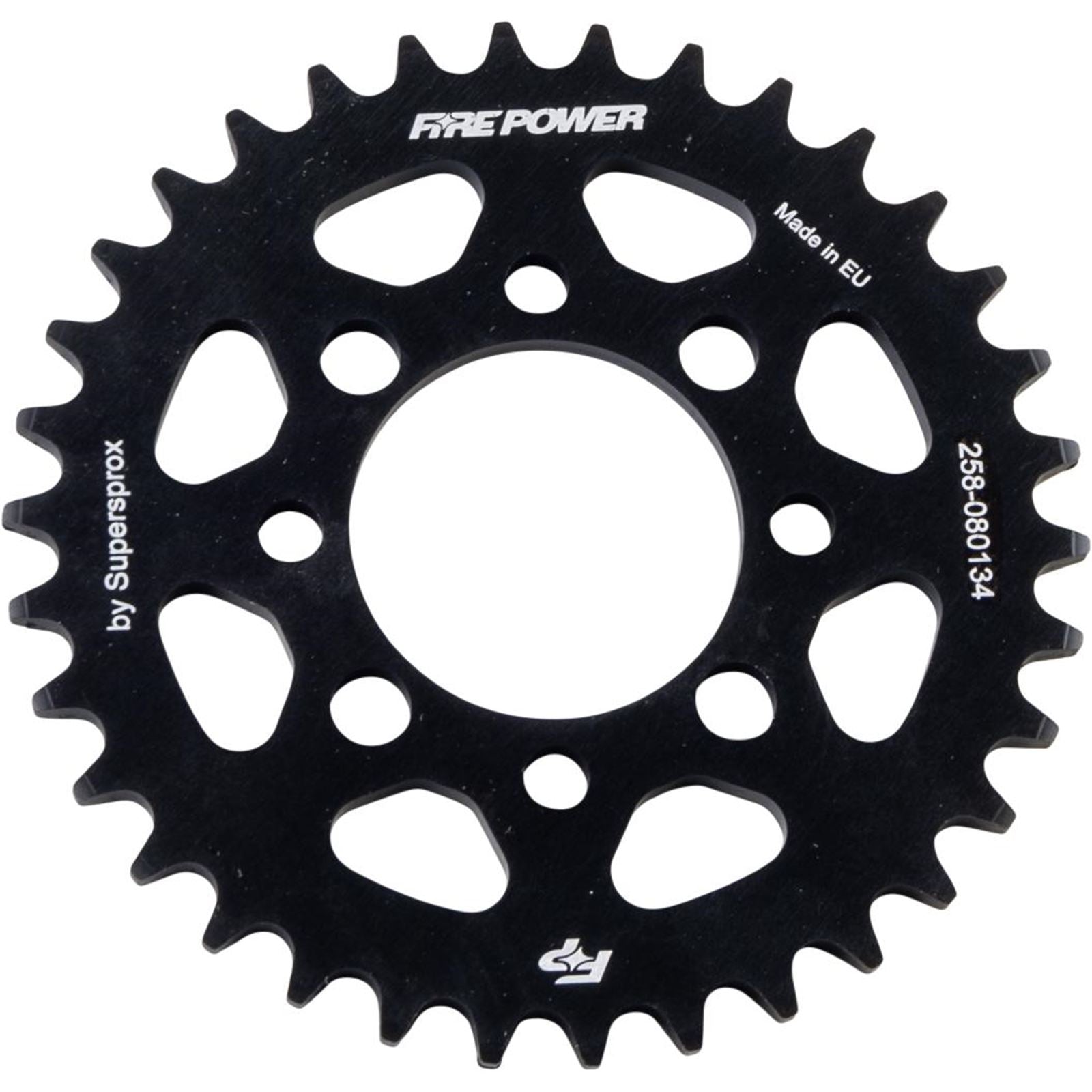 Fire Power Rear Sprocket - Aluminum - 34T - Black FPA-801-34-BLK_1707392