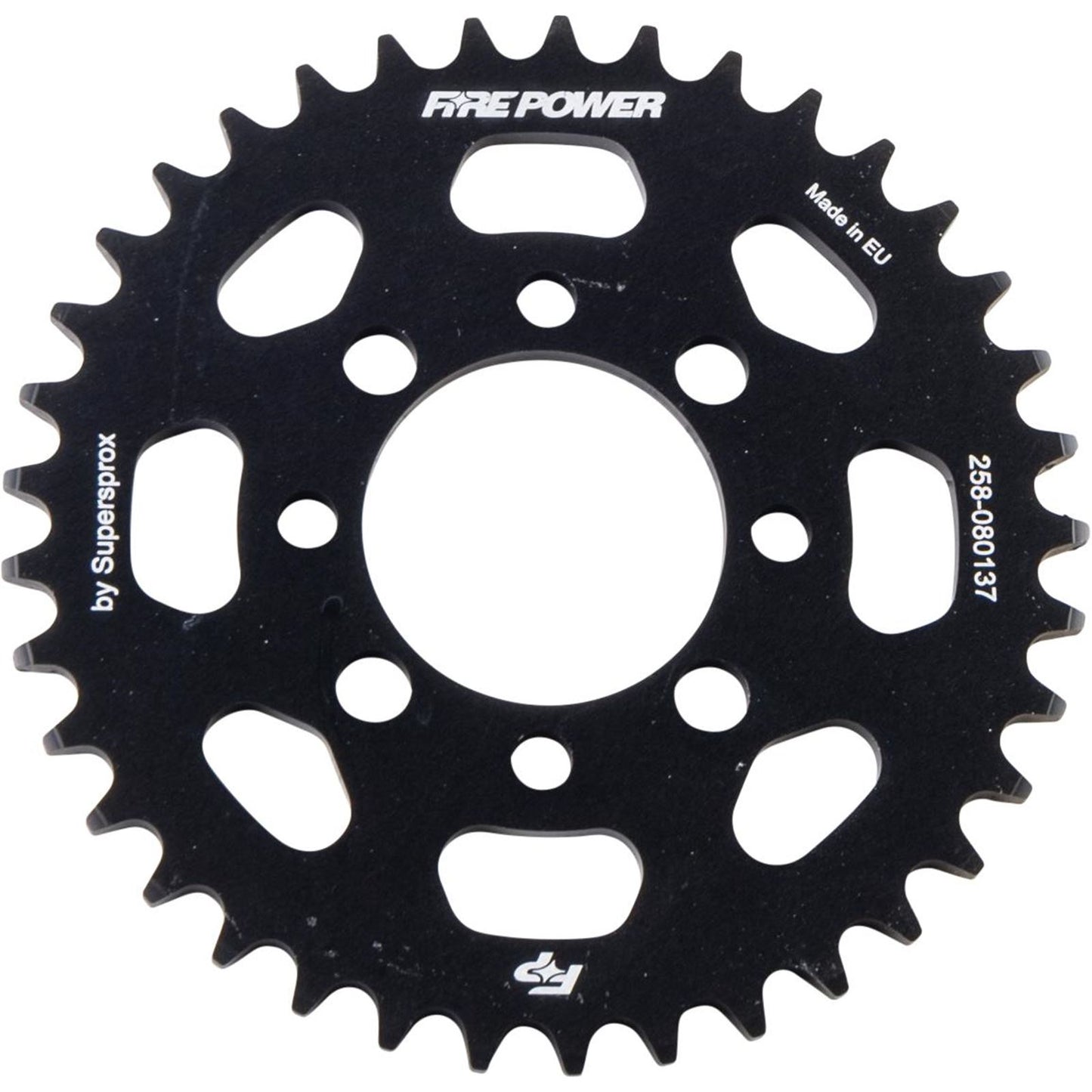 Fire Power Rear Sprocket - Aluminum - 37T - Black FPA-801-37-BLK_1710336