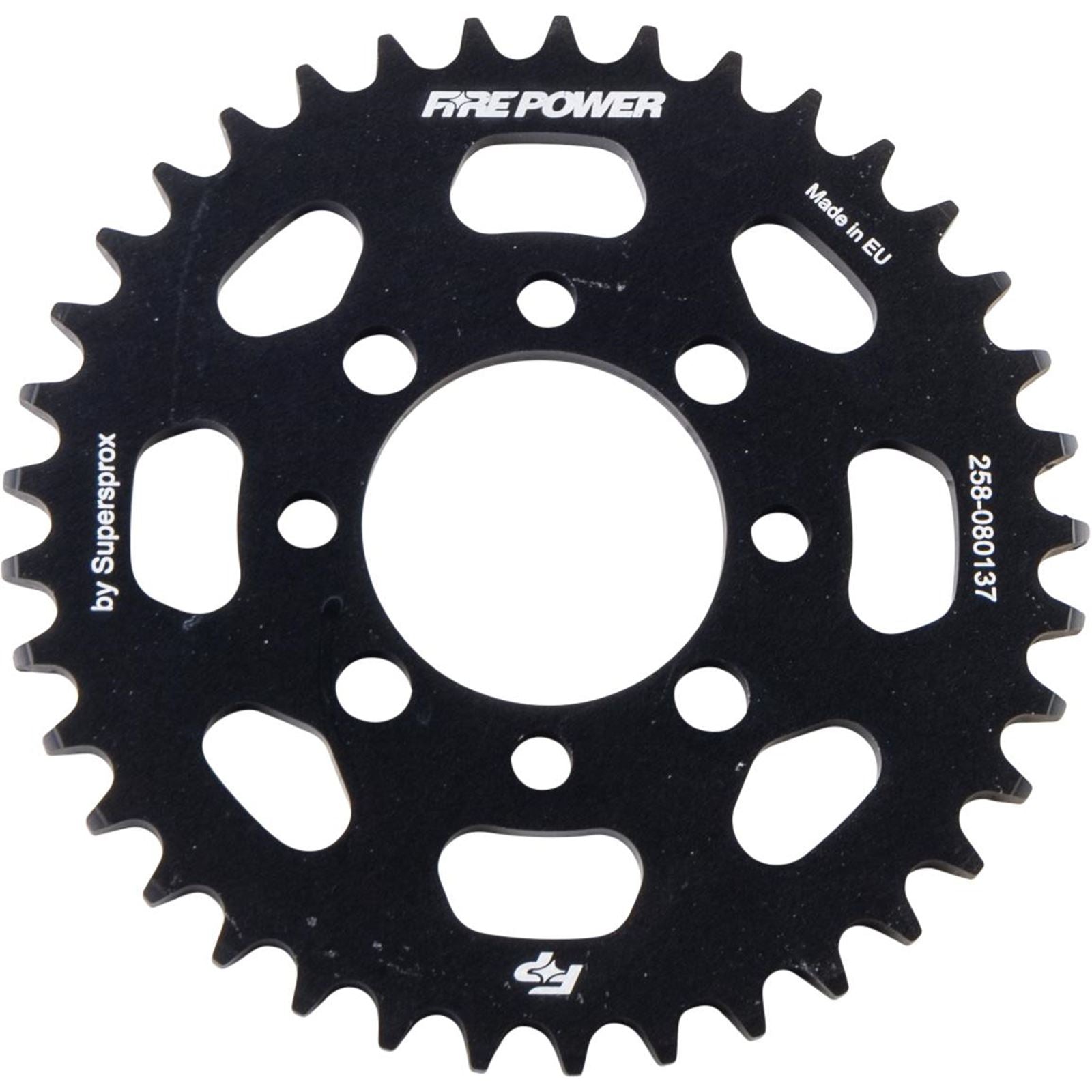 Fire Power Rear Sprocket - Aluminum - 37T - Black FPA-801-37-BLK_1710336
