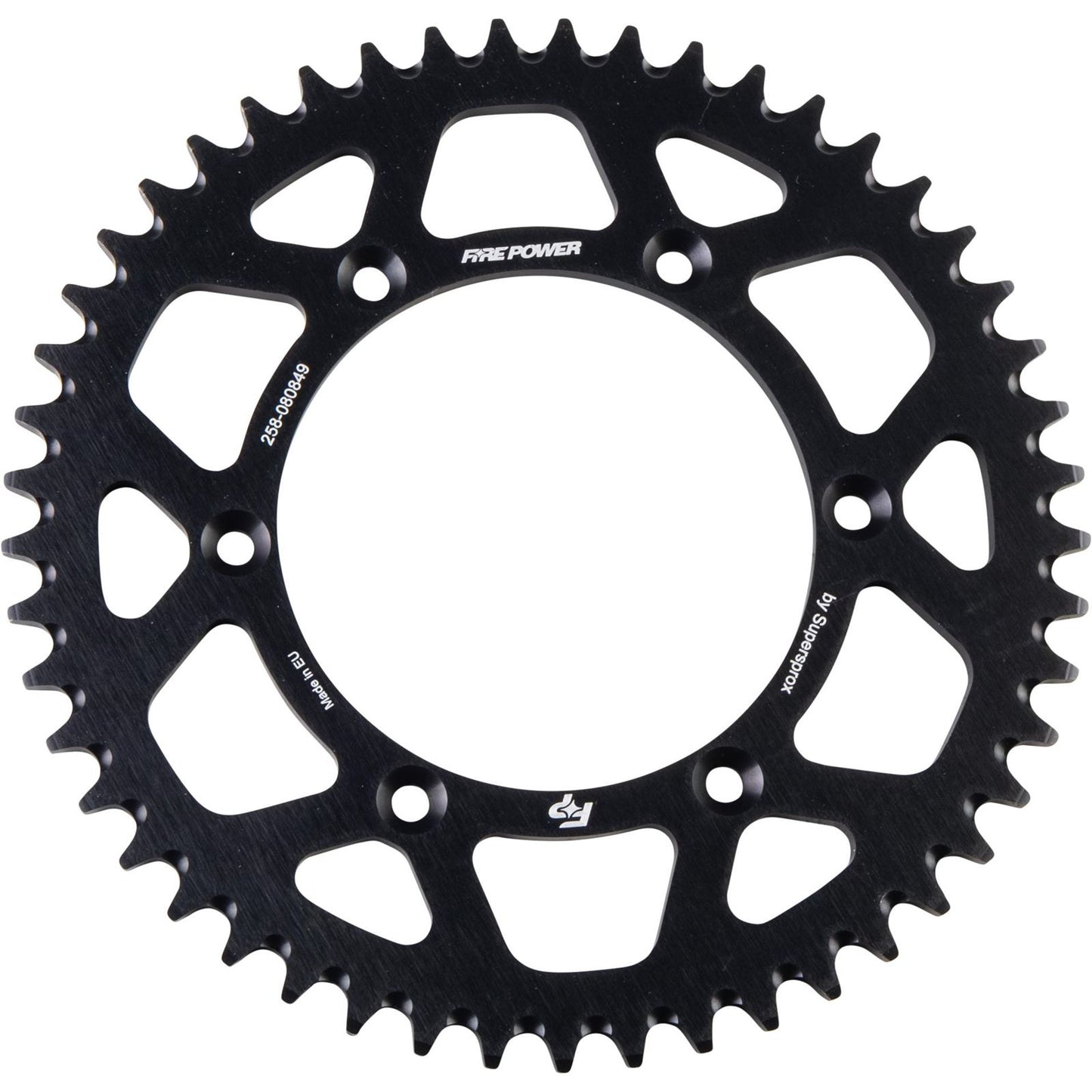 Fire Power Rear Sprocket - Aluminum - 49T - Black FPA-808-49-BLK_1707070