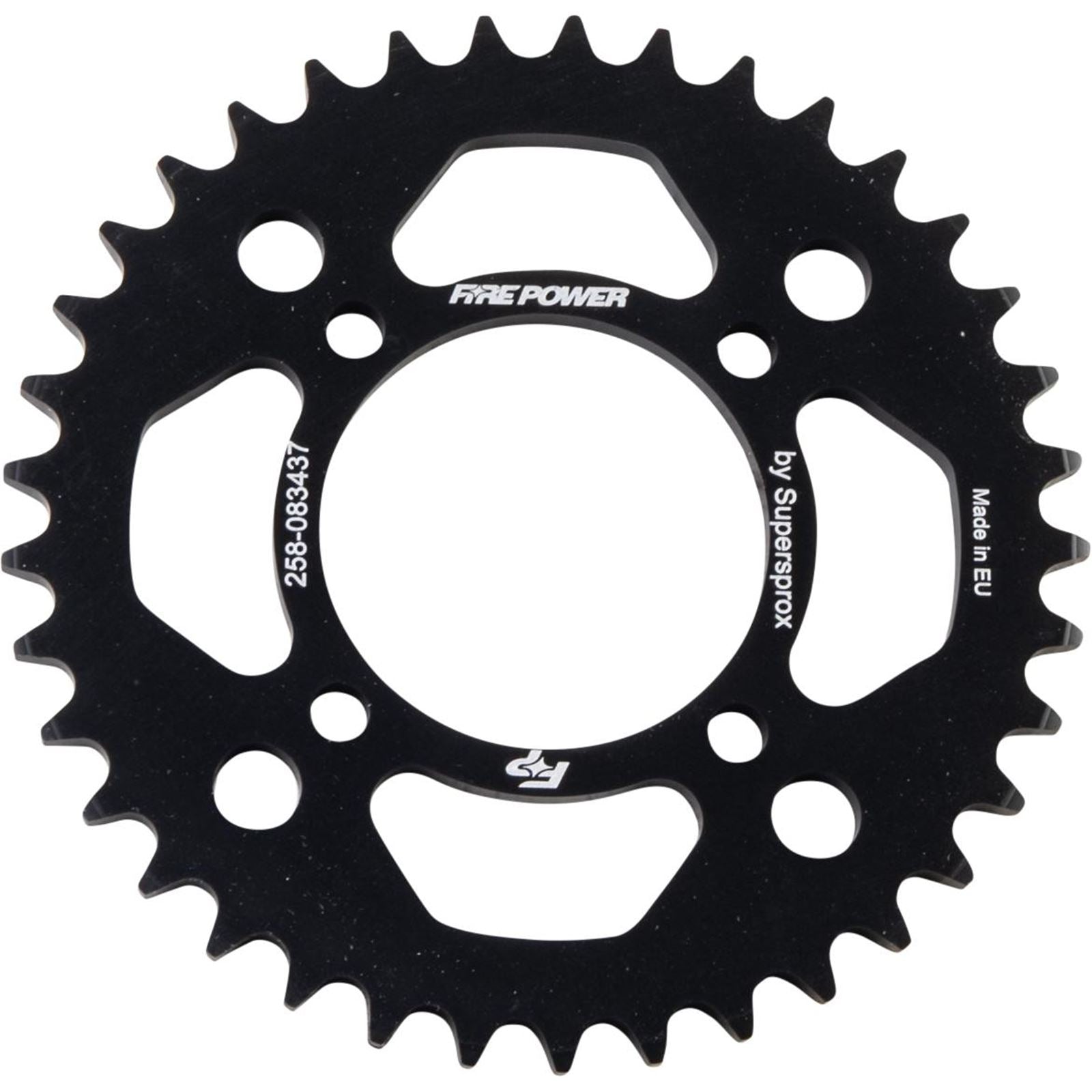 Fire Power Rear Sprocket - Aluminum - 37T - Black FPA-834-37-BLK_1706932