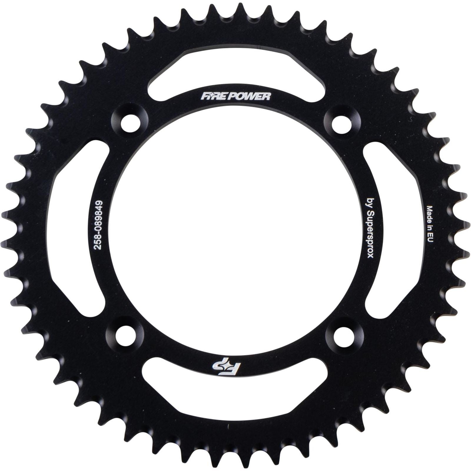 Fire Power Rear Sprocket - Aluminum - 49T - Black FPA-898-49-BLK_1710339