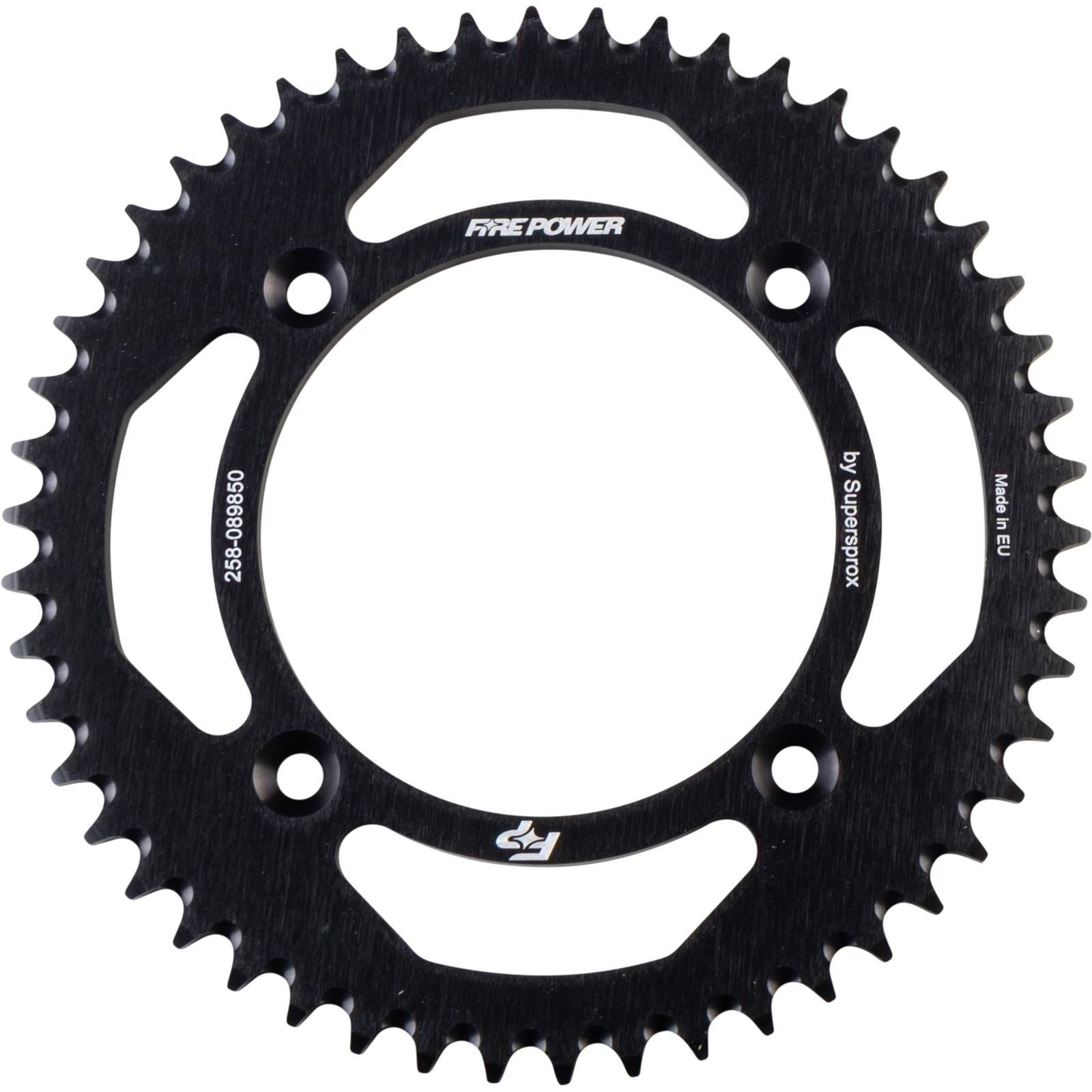 Fire Power Rear Sprocket - Aluminum - 50T - Black FPA-898-50-BLK_1706950