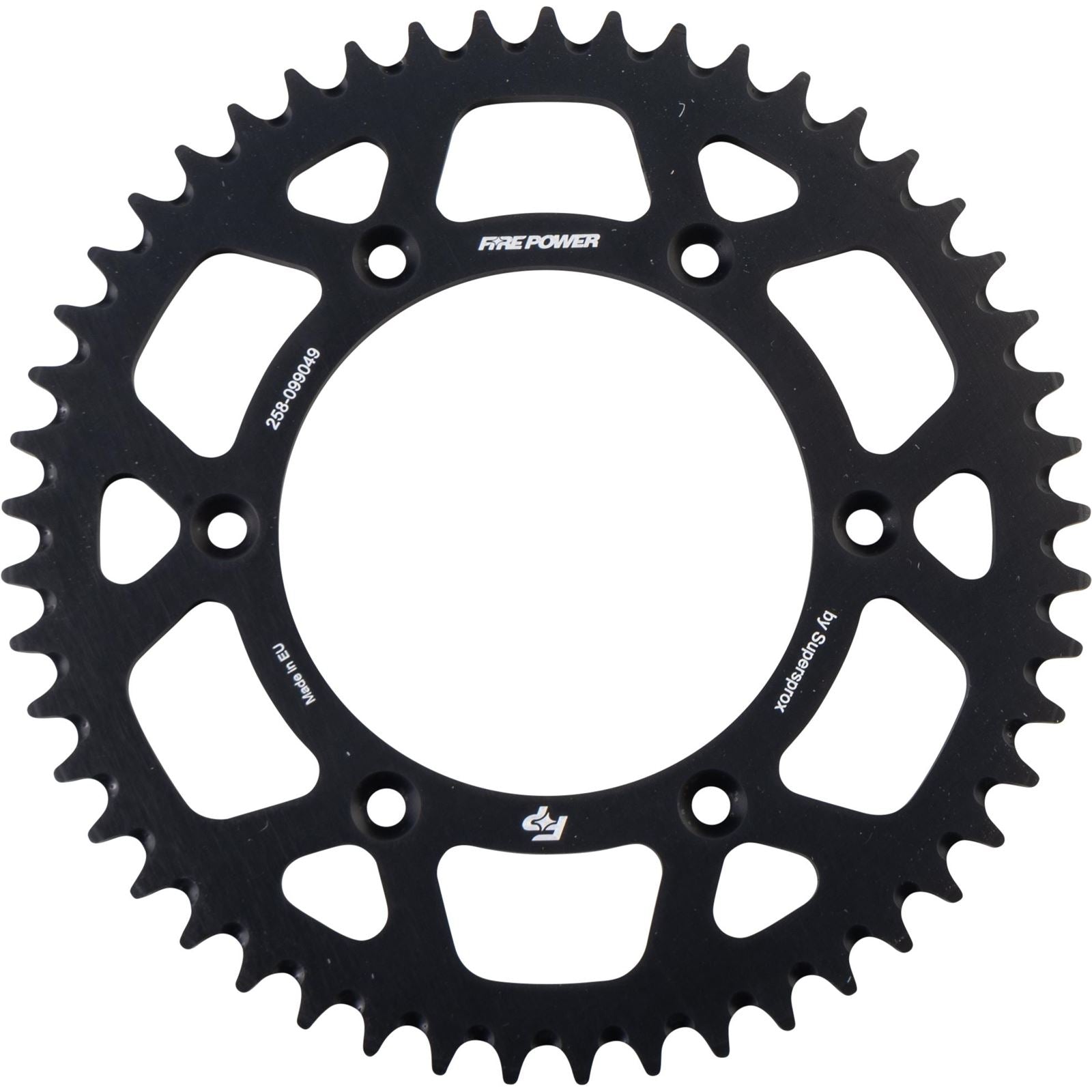 Fire Power Rear Sprocket - Aluminum - 49T - Black FPA-990-49-BLK_1707056