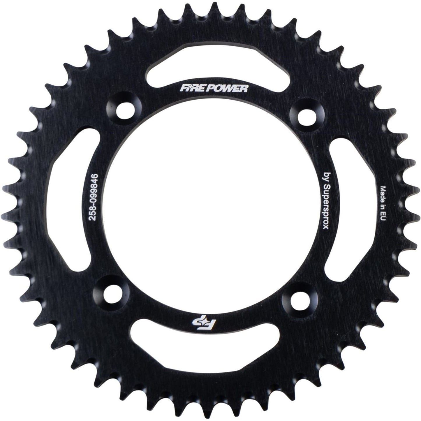 Fire Power Rear Sprocket - Aluminum - 46T - Black FPA-998-46-BLK_1706954
