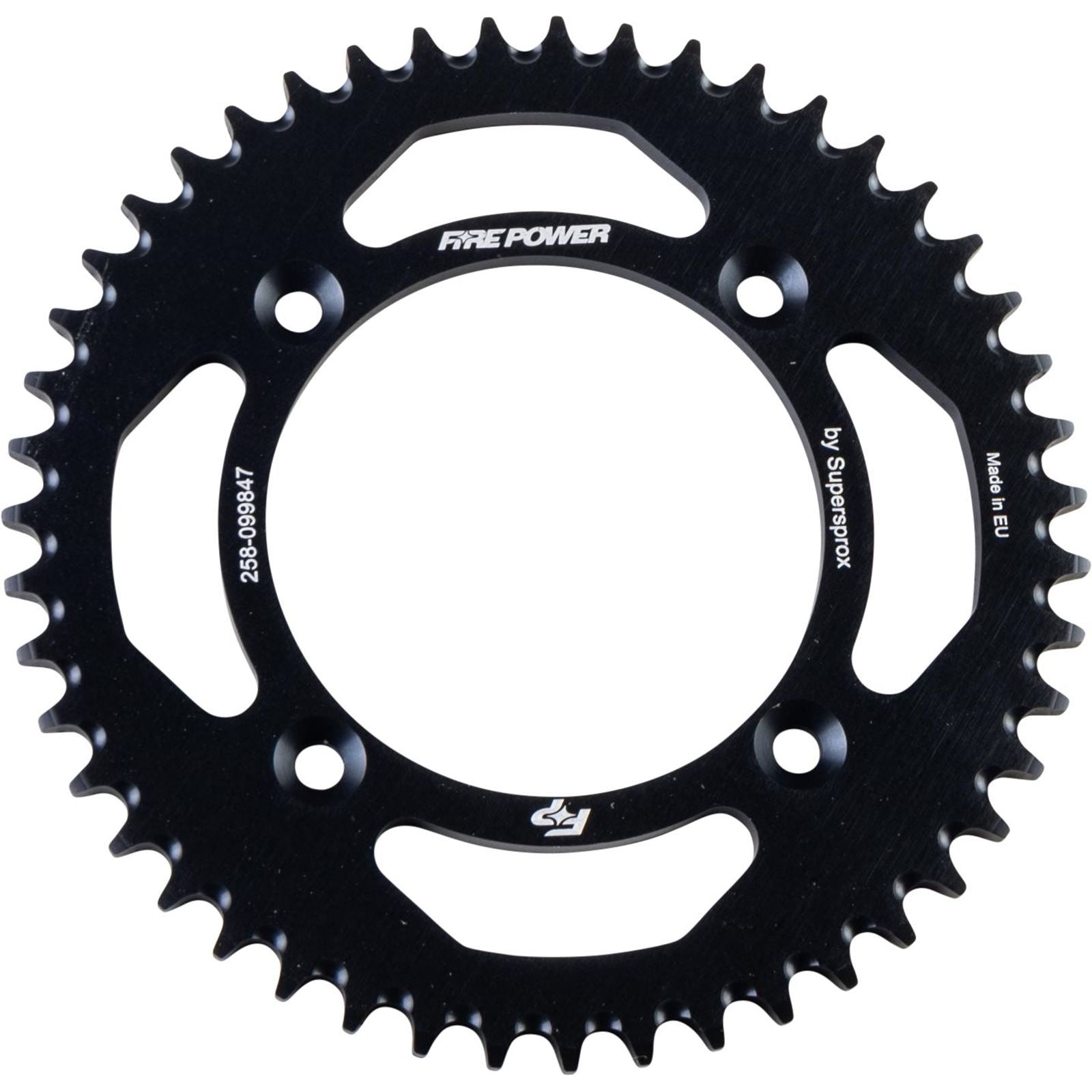 Fire Power Rear Sprocket - Aluminum - 47T - Black FPA-998-47-BLK_1707095