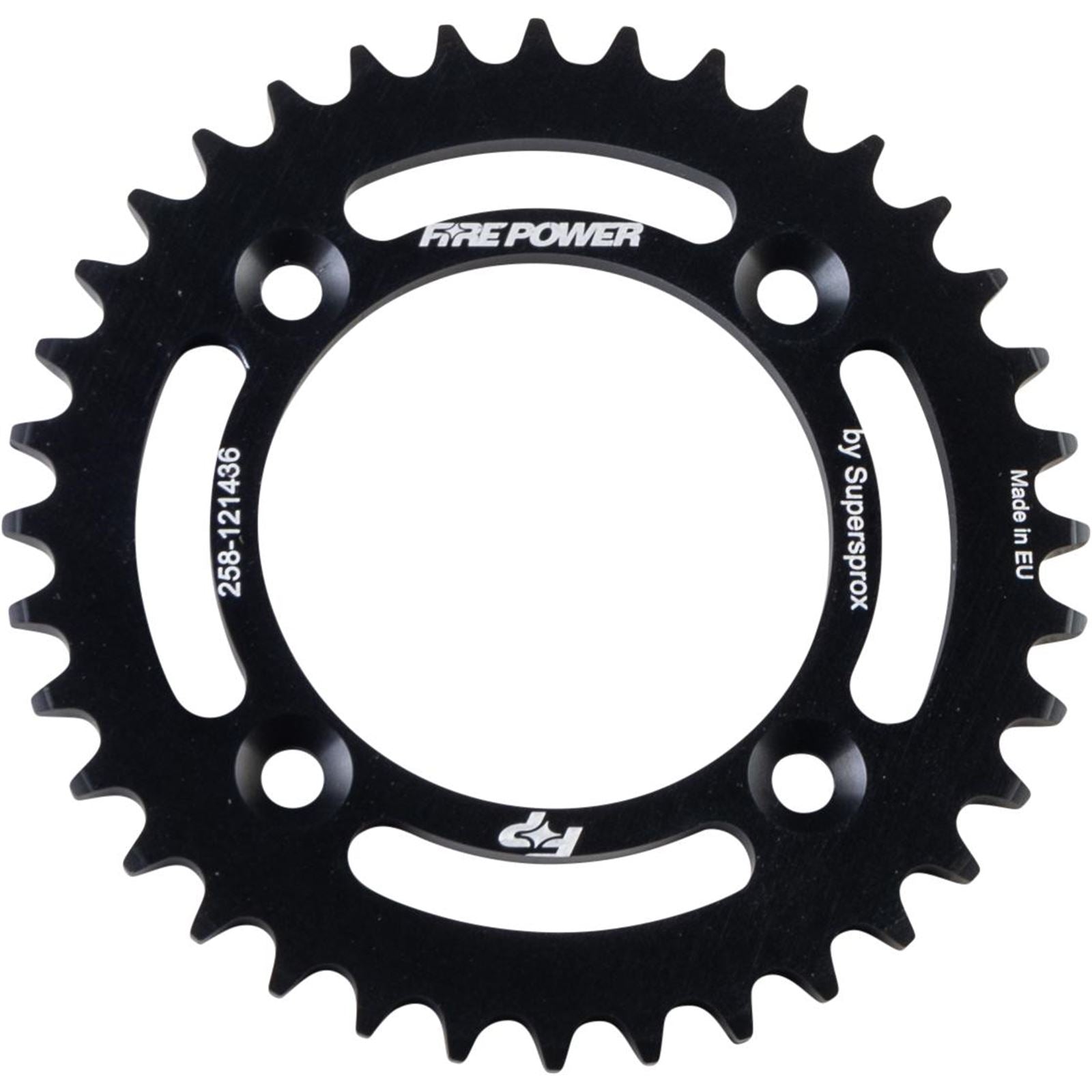 Fire Power Rear Sprocket - Aluminum - 36T - Black FPA-1214-36-BLK_1707069