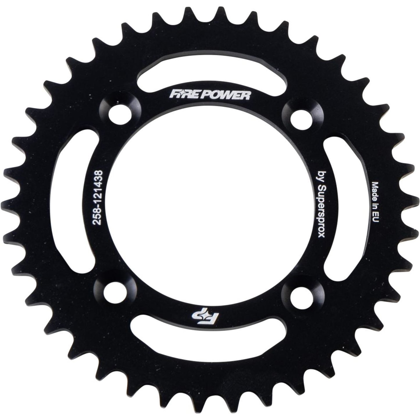 Fire Power Rear Sprocket - Aluminum - 38T - Black FPA-1214-38-BLK_1707104