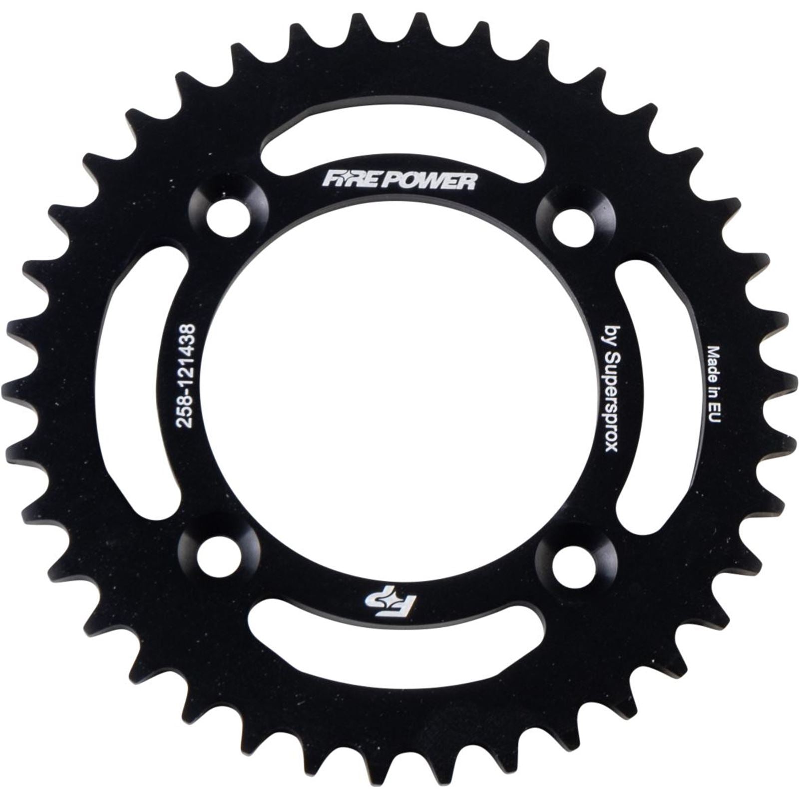 Fire Power Rear Sprocket - Aluminum - 38T - Black FPA-1214-38-BLK_1707104