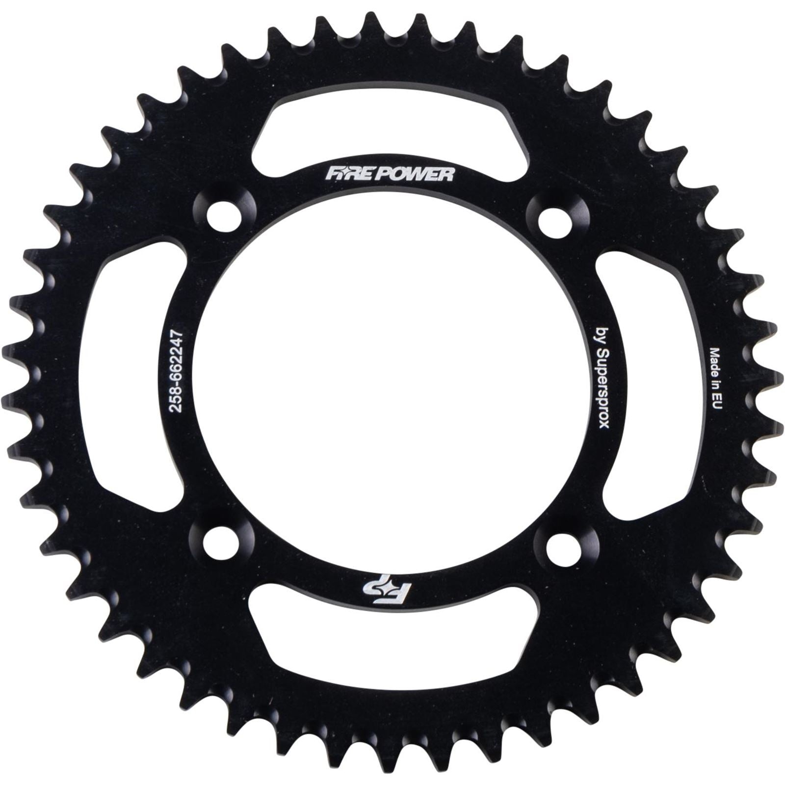 Fire Power Rear Sprocket - Aluminum - 47T - Black FPA-6622-47-BLK_1706958