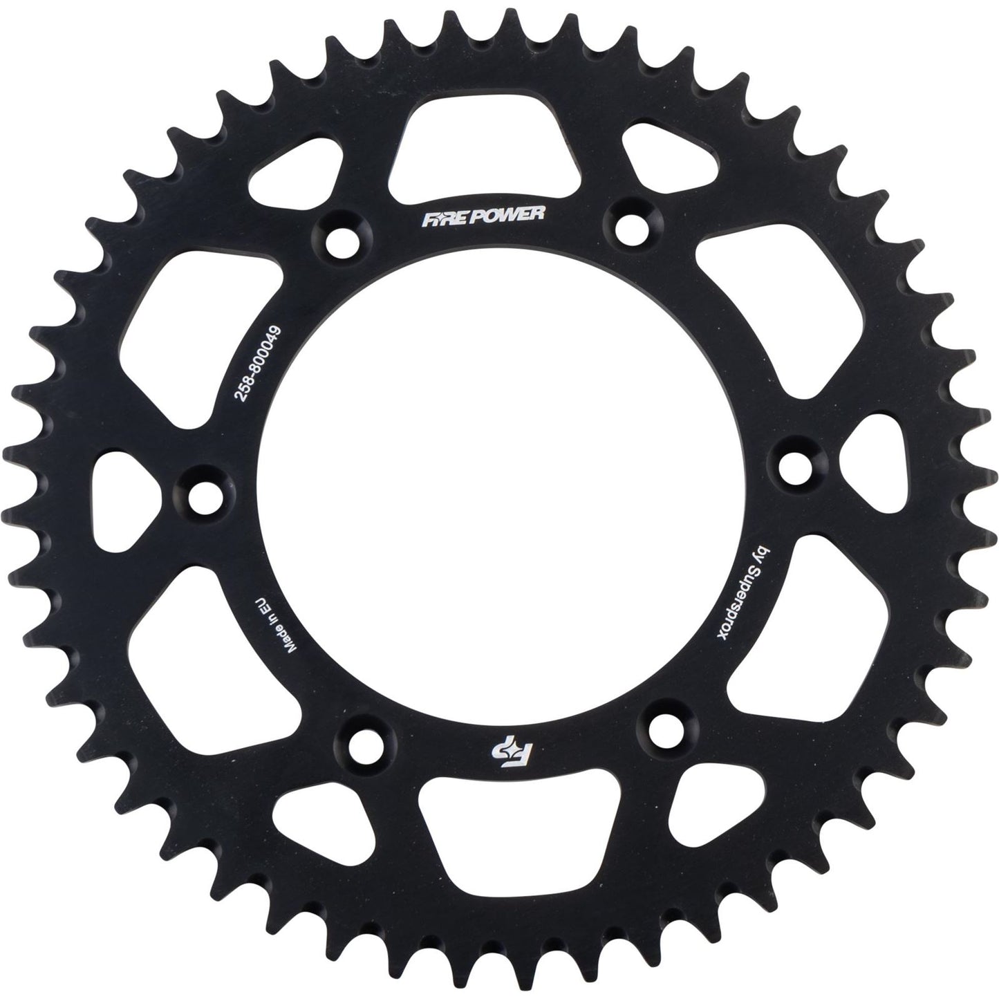 Fire Power Rear Sprocket - Aluminum - 49T - Black FPA-8000-49-BLK_1707132