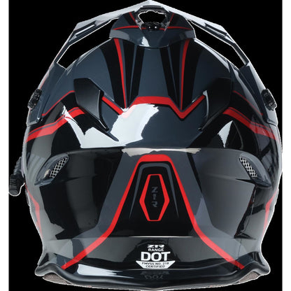 Z1R Range 2.0 Helmet - Rotor - Black/Red_1440744