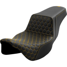 Saddlemen Step-Up Seat - Honeycomb - Extended Reach - Gold Stitching A808-07B-178GOL_1480101