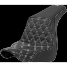 Saddlemen Step-Up Seat Front Lattice Stitch White Stitch FXLR/FLSB '18-'21 A818-29-172WHI_1427219