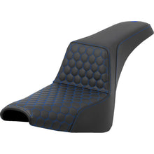 Saddlemen Step-Up Seat - Honeycomb - Blue Stitching - FXBB/FXST '18-'23 A818-30-177BLU_1411491
