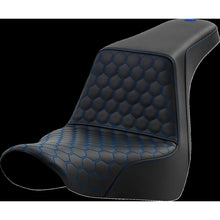Saddlemen Step-Up Seat - Honeycomb - Blue Stitching - FL/FX '18-'23 A818-29-177BLU_1474896