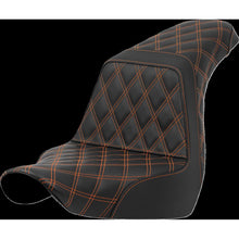 Saddlemen Step-Up Seat Full Lattice Stitch Orange Stitch FXLR/FLSB '18-'21 A818-29-175ORA_1427224