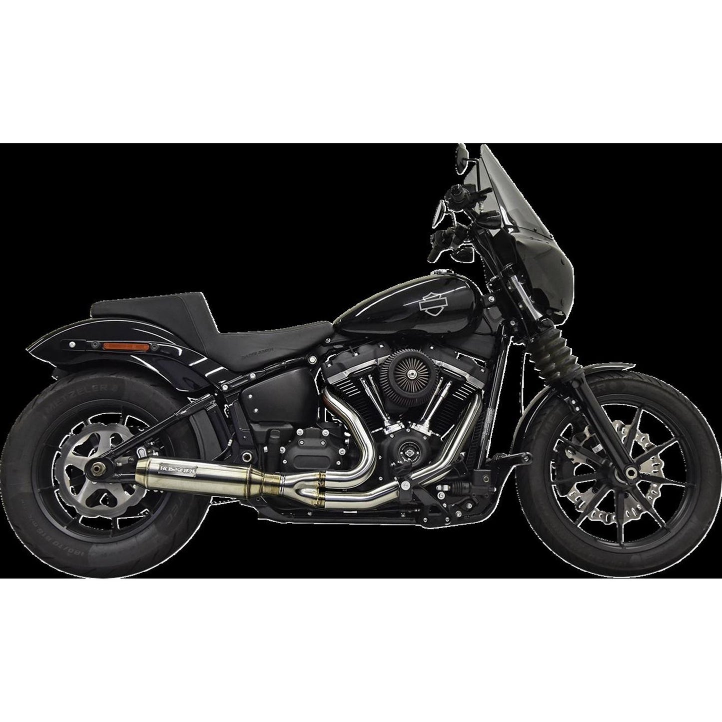 Bassani Manufacturing 2-into-1 Exhaust System with Superbike Muffler - Stainless Steel [MPN: 1S77SSE]_1427225